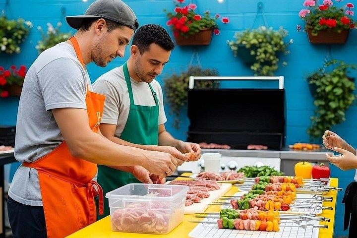 3hr BBQ Class in Lima with Drinks and Local Recipes