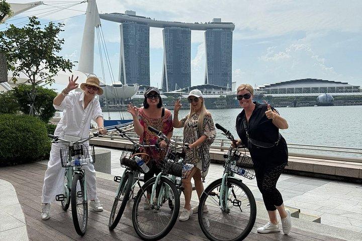 シンガポール川とマリーナベイを巡る2時間のサイクリングアドベンチャー