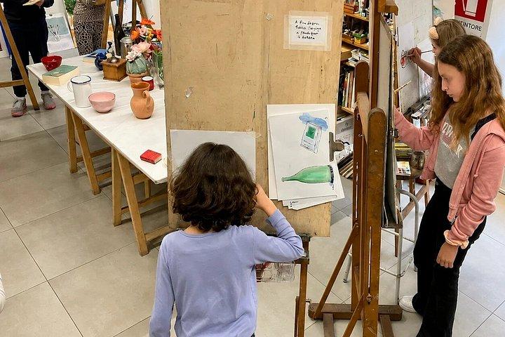フィレンツェ中心部のルネサンス絵画教室