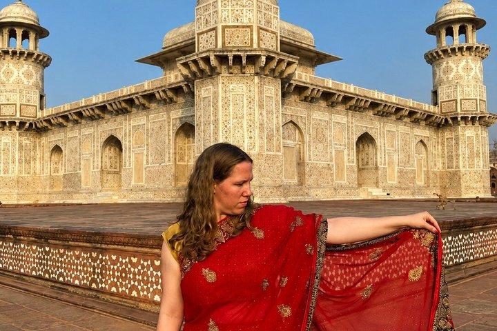 Sonnenaufgang Taj Mahal & Agra Fort : Baby Taj & verstecktes rotes Taj