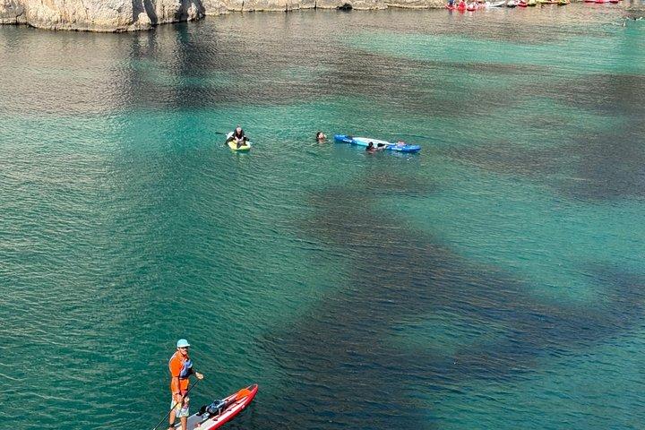 Cassis: Stand UP paddla i bäckarnas nationalpark