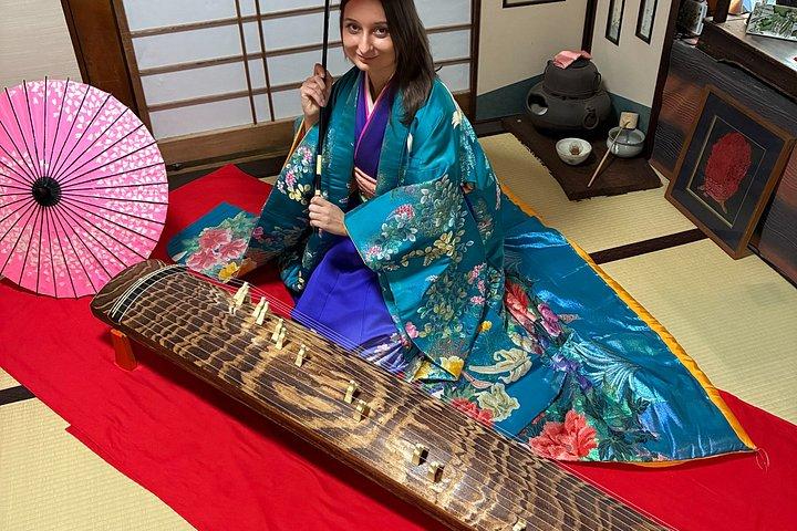 Hiroshima Kimono Koto and simple tea experience