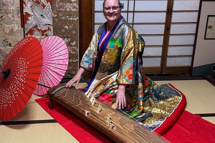 Hiroshima Kimono Koto and simple tea experience