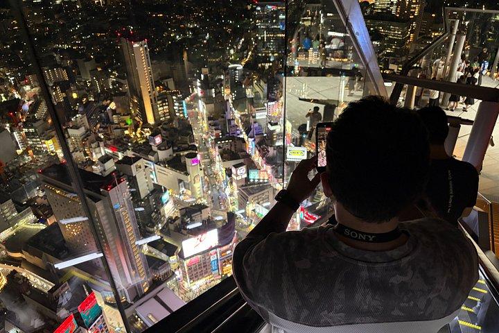 渋谷ナイトツアーネオンストリートとパノラマ