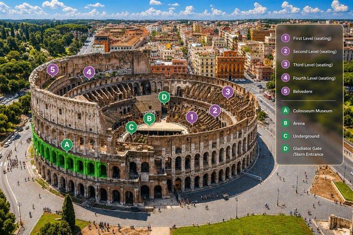 Bilhete para Coliseu Palatina e Fórum Romano com Guia Áudio