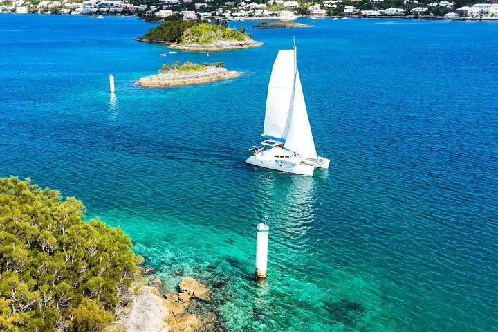 Privat Katamaran charter Simma segel snorkel klippa hoppa SUP