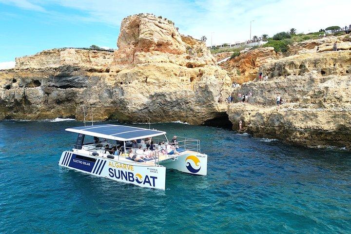 Portimão: Benagilgrottor och Guldkusten Eco Catamaran Tour