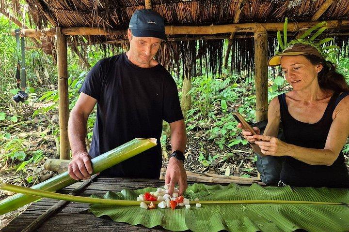 Chiang Rai Jungle Trekking with Bamboo Cooking and Hot Springs
