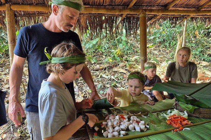 Jungle Trekking med vandfald og bambus madlavning i Chiang Rai