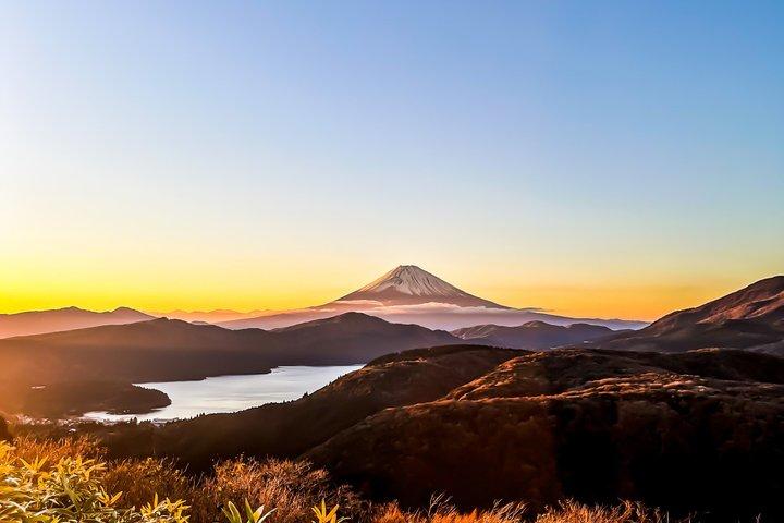 Fuji och Hakone privat dagstur med Bullet tåg och bil