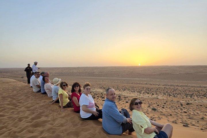 Group Tour Wadi Bani Khalid and Wahiba Desert with Sunset Watch