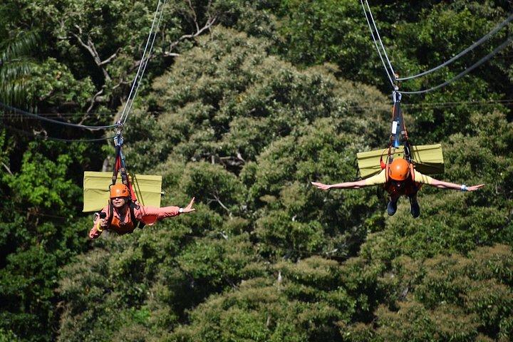 Roatan Zuperman Zip and Zipline Tours Experience