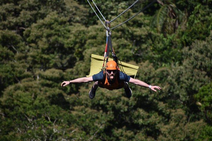 Roatan Zuperman Zip and Zipline Tours Experience