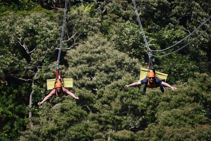 Roatan Zuperman Zip and Zipline Tours Experience