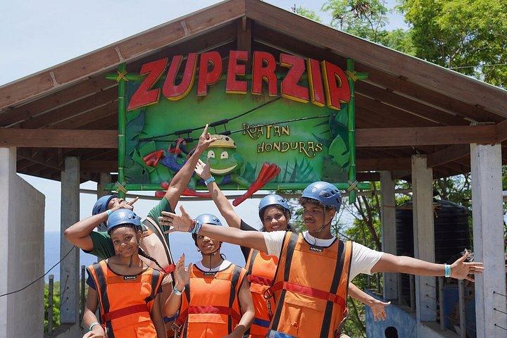 Roatan Zuperman Zip and Zipline Tours Experience