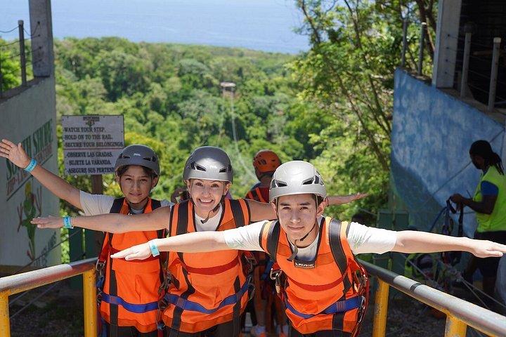 Roatan Zuperman Zip and Zipline Tours Experience