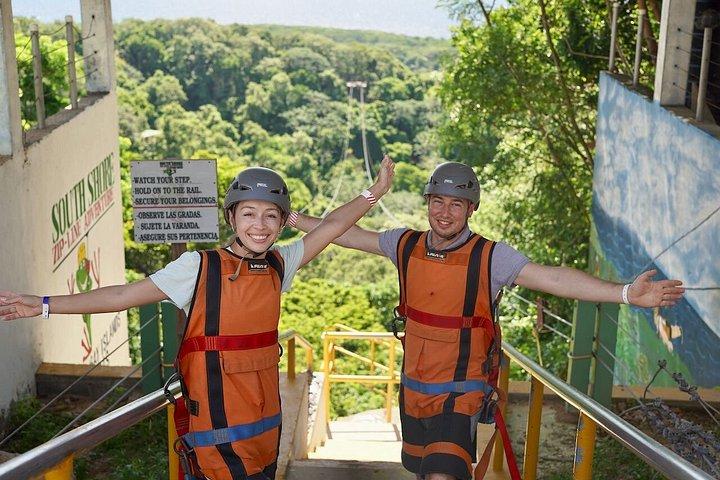 Roatan Zuperman Zip and Zipline Tours Experience
