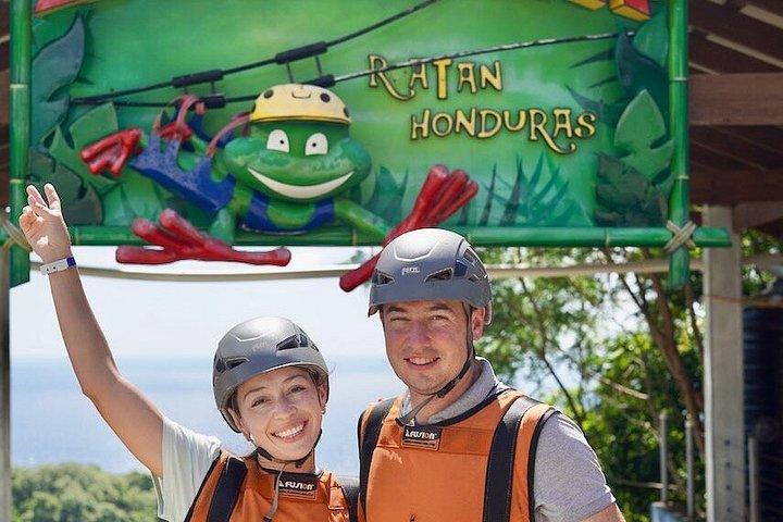 Roatan Zuperman Zip and Zipline Tours Experience