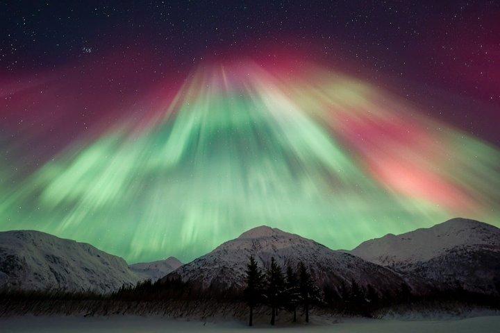 アンカレッジ オーロラ ツアーとオーロラの写真
