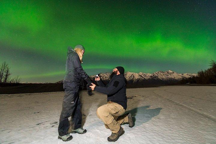 アンカレッジ オーロラ ツアーとオーロラの写真