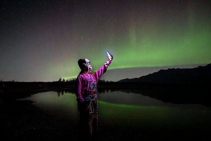アンカレッジ オーロラ ツアーとオーロラの写真