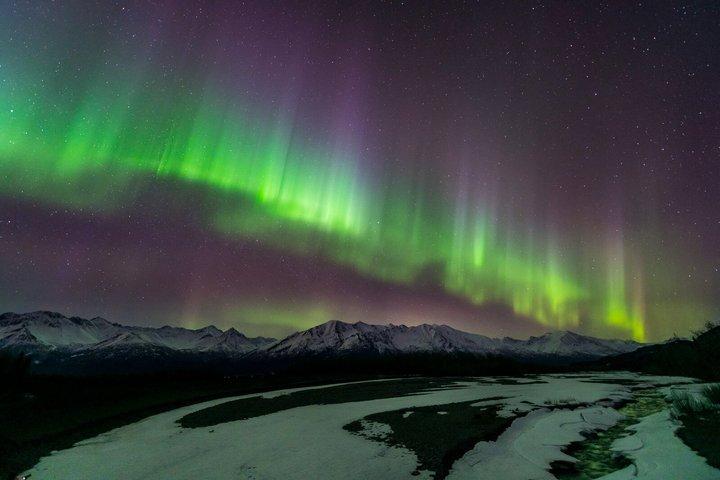 アンカレッジ オーロラ ツアーとオーロラの写真