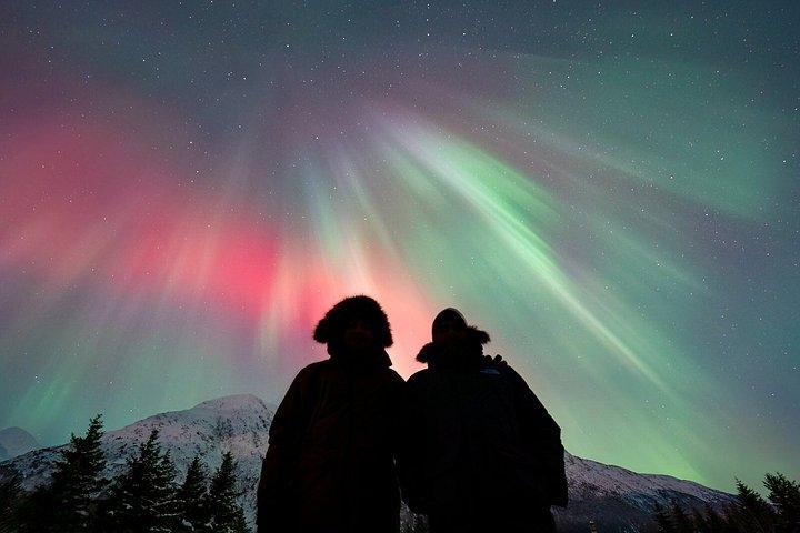 アンカレッジ オーロラ ツアーとオーロラの写真