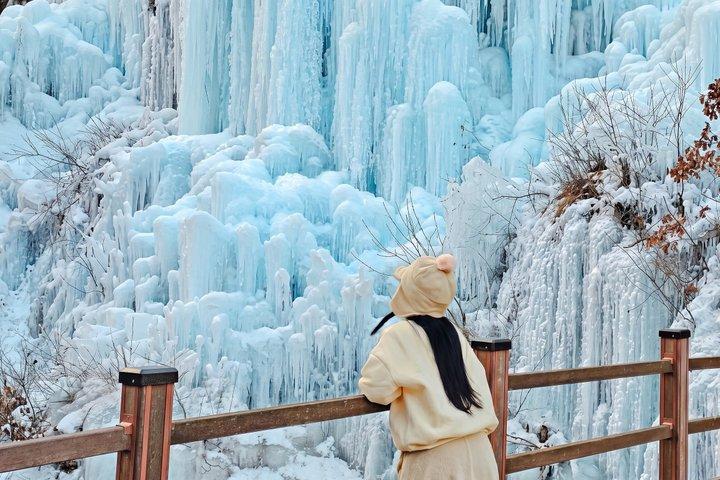 Tour en trineo por el valle de hielo y la nieve de Eobi desde Seúl