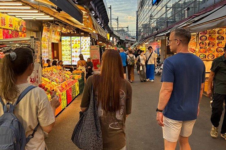 東京 : 夜の街グルメツアー～上野アメ横市場