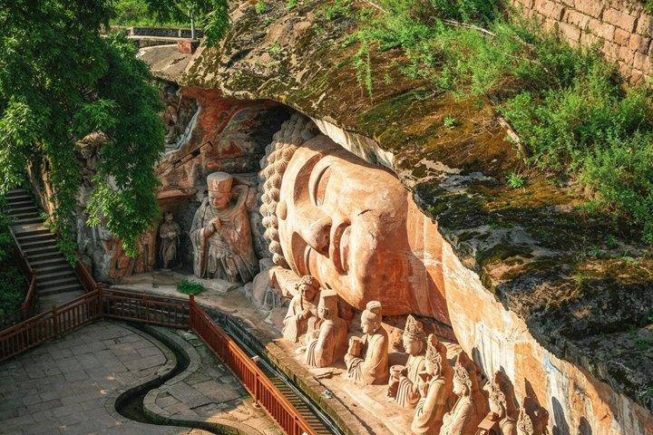 Dazu Rock Carvings Expérience avec Audio ou Guide Anglais