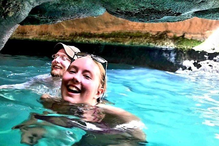 Sharing Wadi Shab Bimmah Sinkhole Romantic Cave Fins Beach Tour
