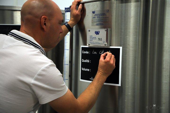 ランス近郊にある家族経営のシャンパン農園を訪問