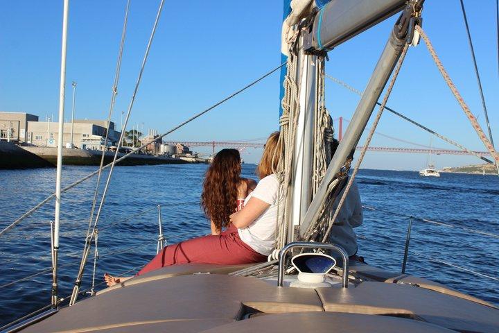 Sunset Lisbon Boat Tour with Welcome Drink