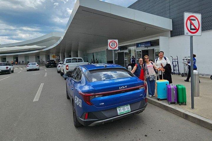 オアハカの空港からホテルまでの送迎（現地スタッフによるサポートとアドバイス付き）（プライベート送迎）