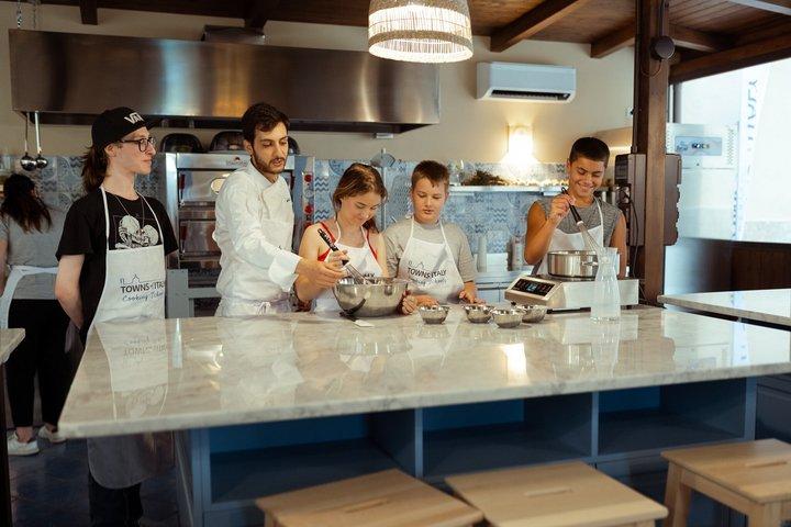 Palermo Pizza & Gelato Clase de cocina con comida y vino
