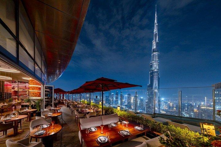 Almuerzo en el CÉ LA VI con vistas al Burj Khalifa