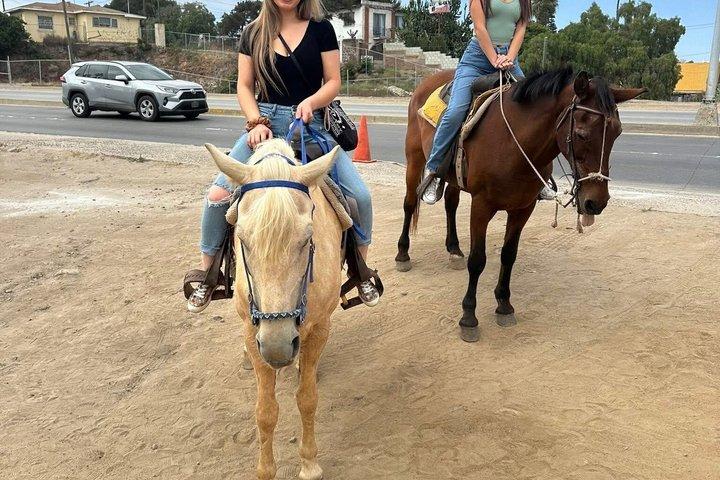 Passeggiate a cavallo sulla spiaggia di Rosarito + Trasporti
