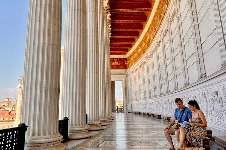 ローマ：ヴィットリアーノアクセス、エレベーターで360°パノラマテラス