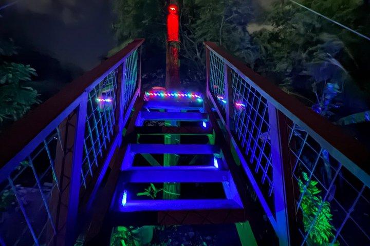 Night Zipline: 3 Zipline Adrenaline Adventure