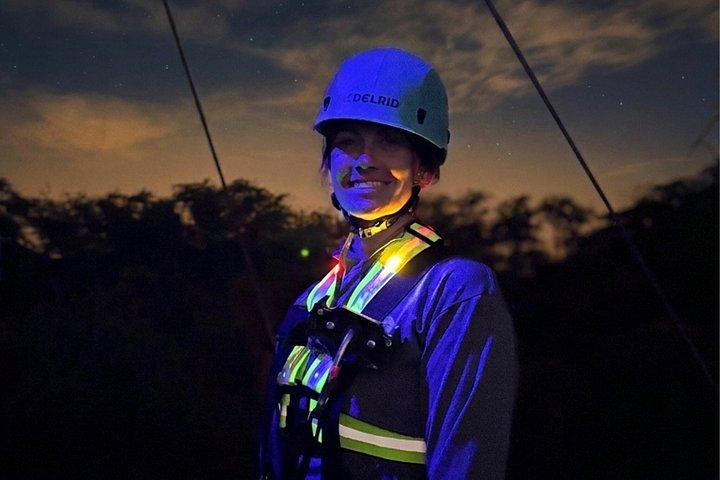 Night Zipline: 3 Zipline Adrenaline Adventure
