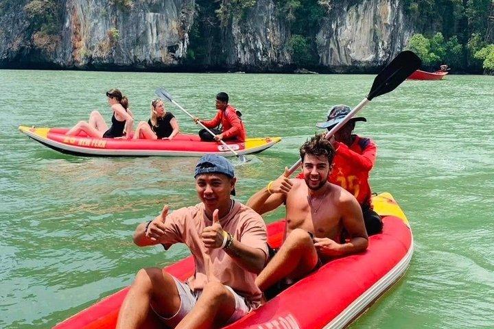プーケット発ジェームズボンド島とパンガー湾スピードボートツアー