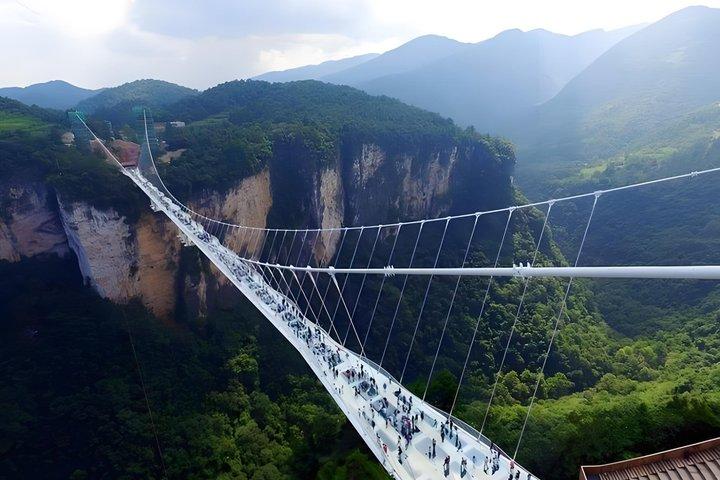 Glass Bridge and Huanglong Cave 1 Day Tour with Transfer Included