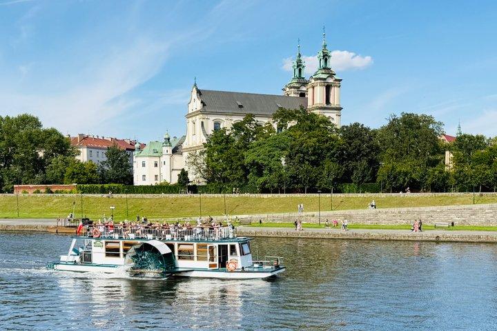 Cracóvia Cruzeiro do rio Vistula com vistas Wawel e Guia Áudio