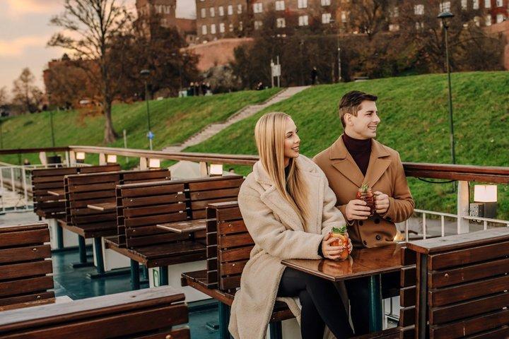 Cracóvia Cruzeiro do rio Vistula com vistas Wawel e Guia Áudio
