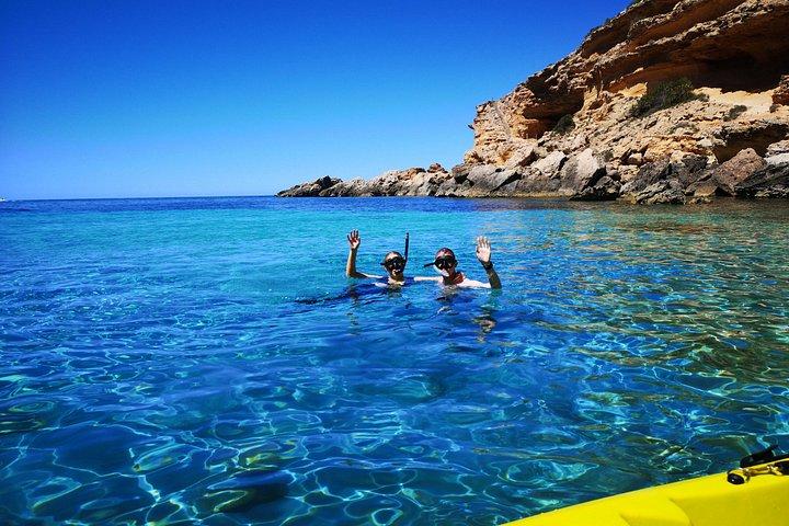 イビサ島でのシュノーケリング：洞窟と透き通った海を巡るガイド付きツアー