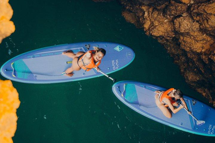 Albufeira: Sea Caves SUP Tour with Free Professional Photos