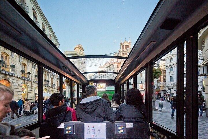 グラナダ・ホップ・オン・ホップ・オフ観光列車チケット（音声ガイド付き）