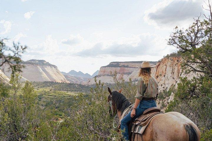 Guided Mustang Mountain Ride near Zion National Park