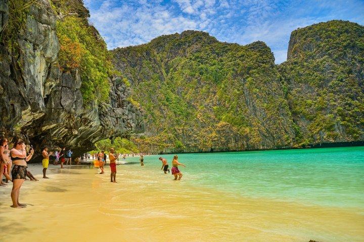Phi Phi Maya Bay Halve dag speedboottocht bij zonsondergang met Plankton