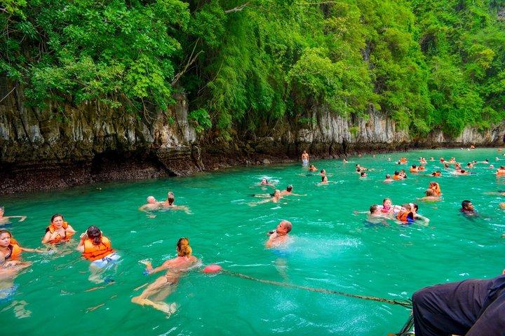 Phi Phi Maya Bay Halve dag speedboottocht bij zonsondergang met Plankton